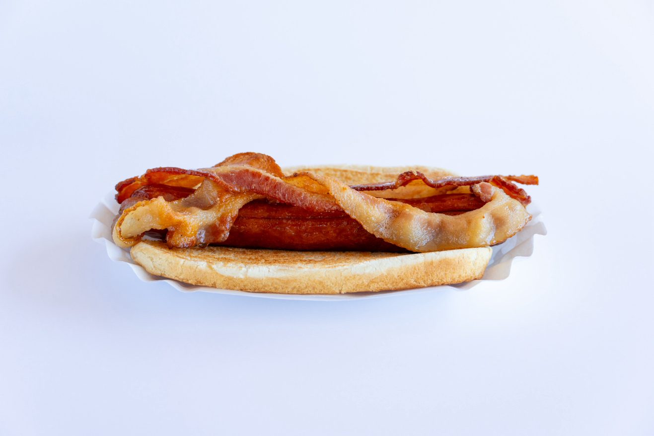Bacon Hot Dog.