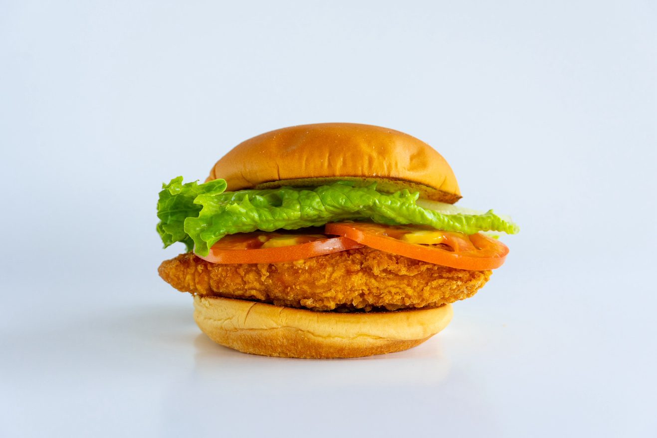 Hot & Spicy Chicken Breast Sandwich.
