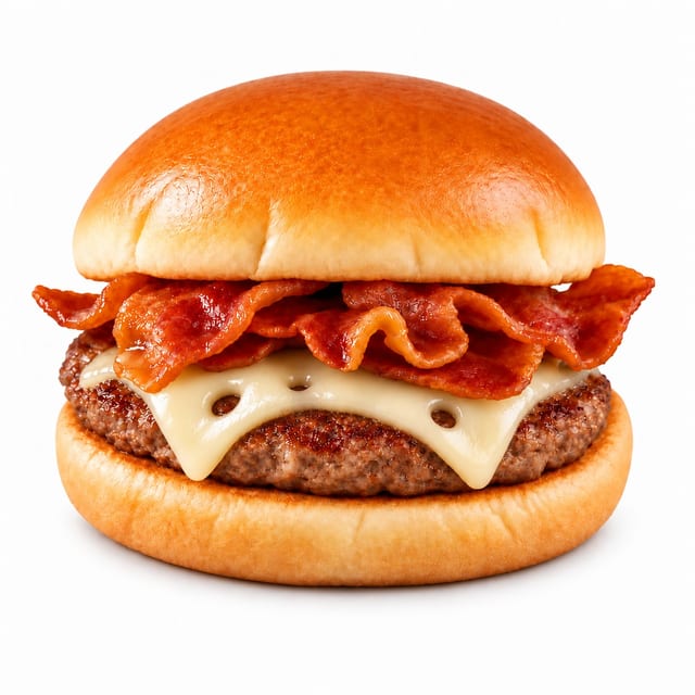 Swiss & Bacon Burger.