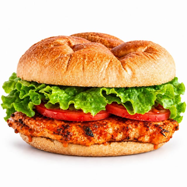 Grilled Buffalo Chicken Breast Sandwich.