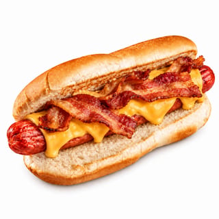 Bacon Cheese Hot Dog
