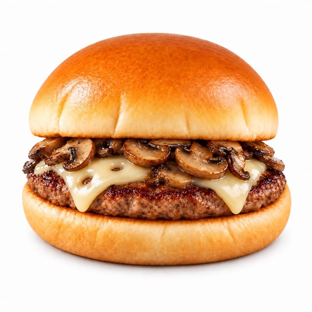 Swiss Mushroom Burger.
