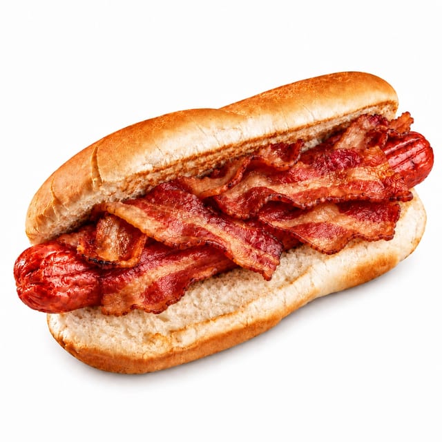 Bacon Hot Dog.