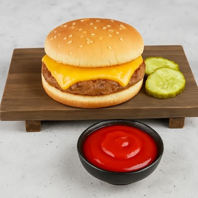 Cheddar Cheese Burger.